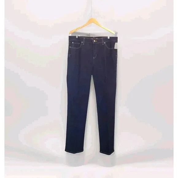 Miraclebody Jeans Women's Size 16 Mystic Blue Dark Wash Denim Slimming Stretch - Picture 1 of 16